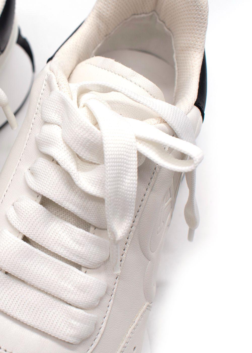Alexander McQueen White Sprint Runner Nappa Leather Trainers