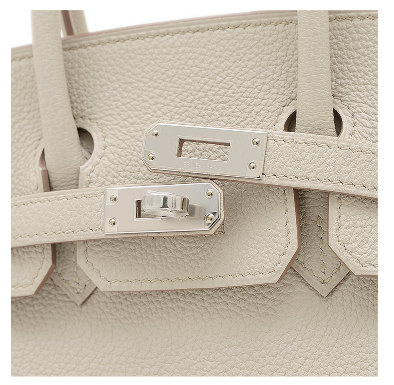 Hermès Cream Birkin 25 in Taurillon Clemence