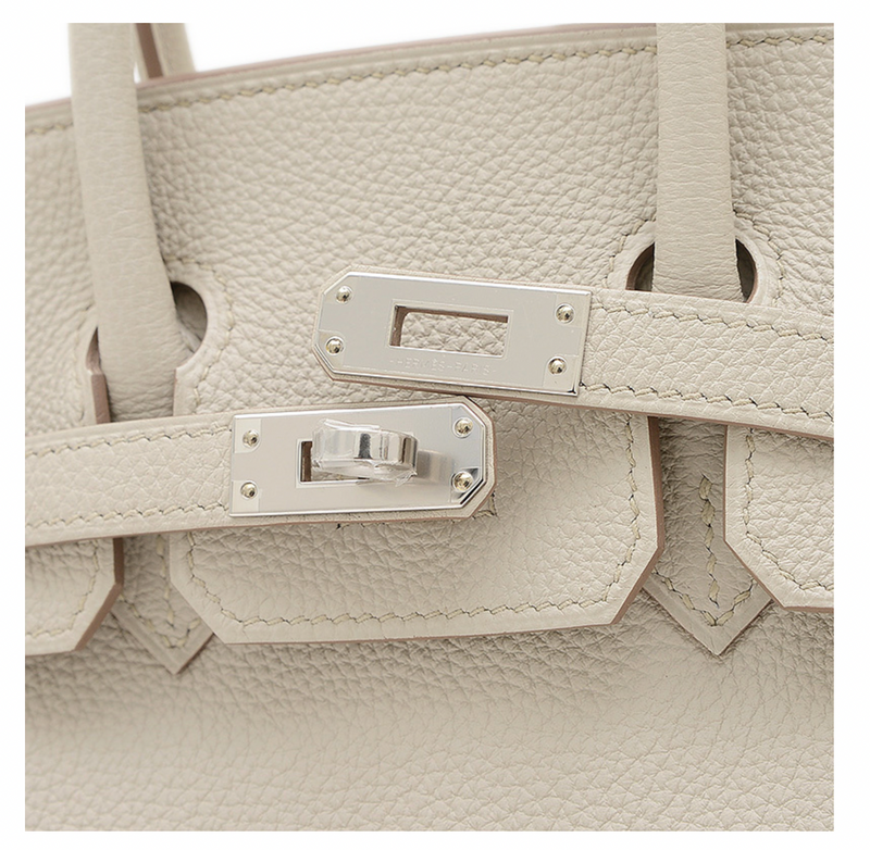 Hermès Cream Birkin 25 in Taurillon Clemence