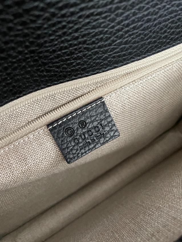 GUCCI Dollar Calfskin Interlocking G Shoulder Bag