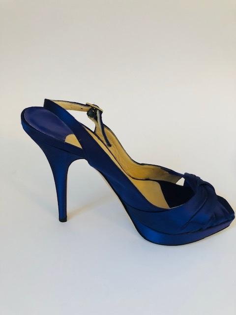 Jimmy Choo poem iris satin sling-back sandals