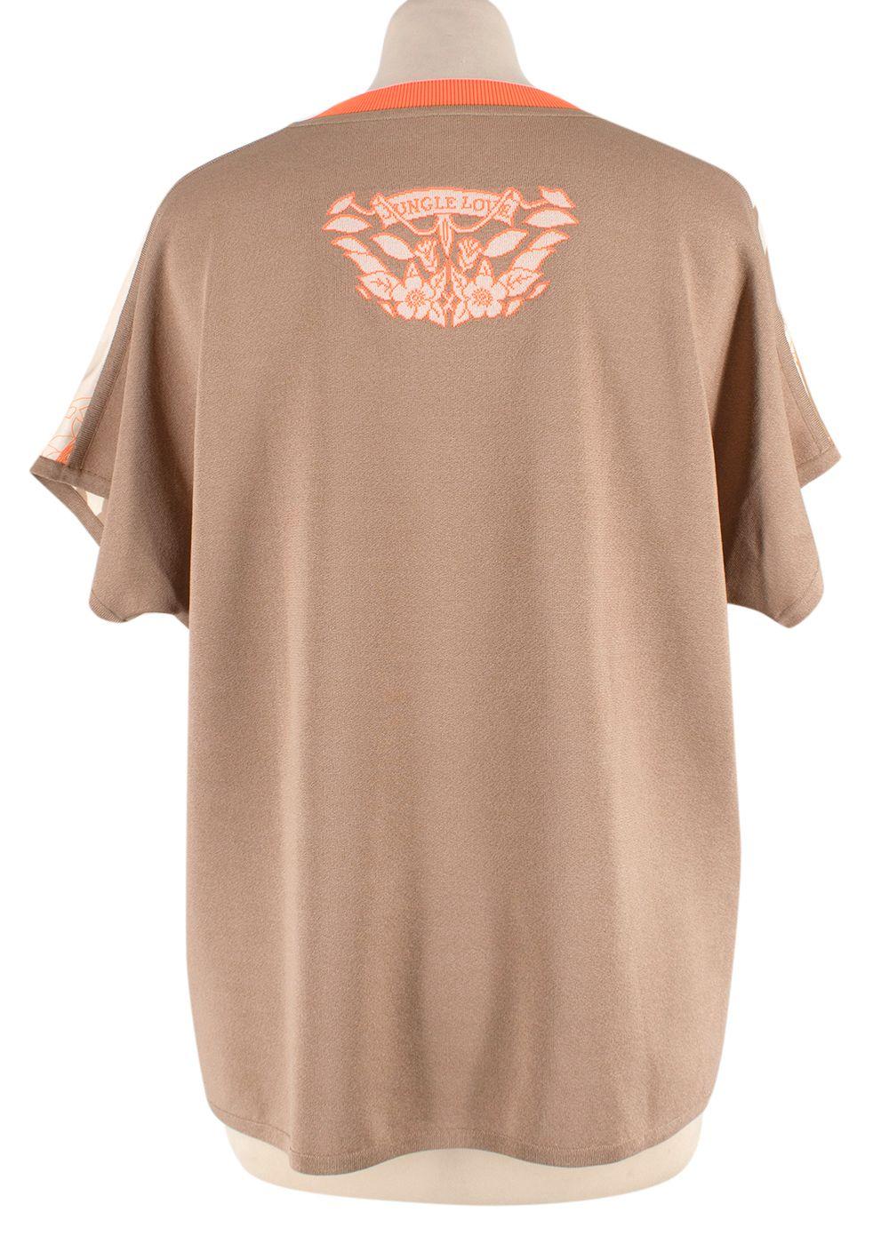 Hermes  'Jungle Love Fluo' Silk Twillaine Printed Sweater