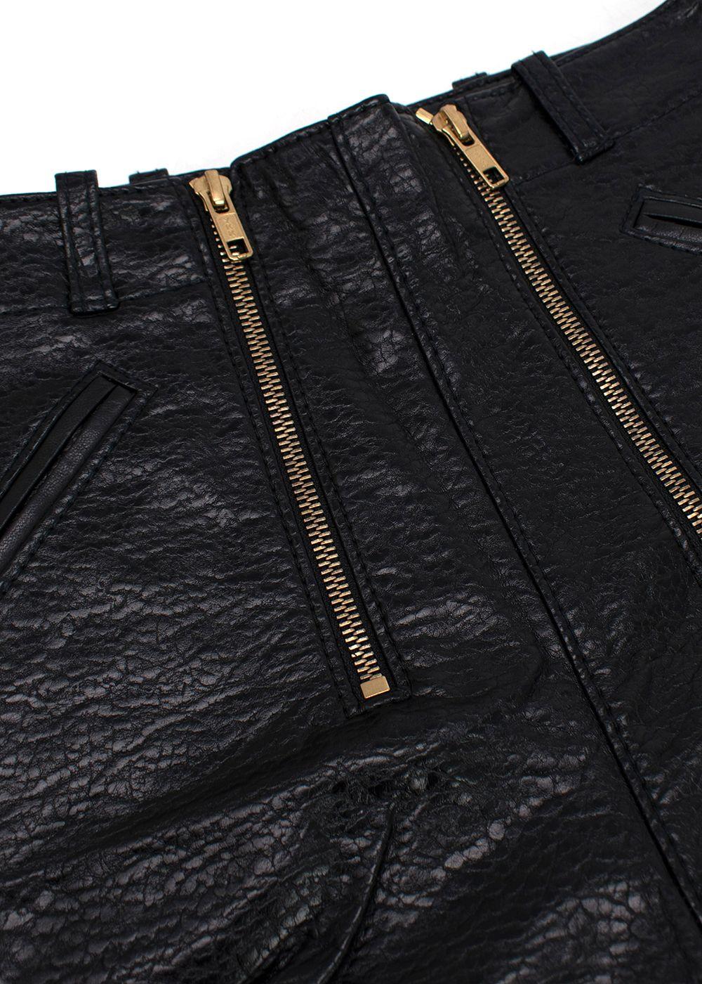 Philosophy Di Lorenzo Serafini Faux Leather Shorts