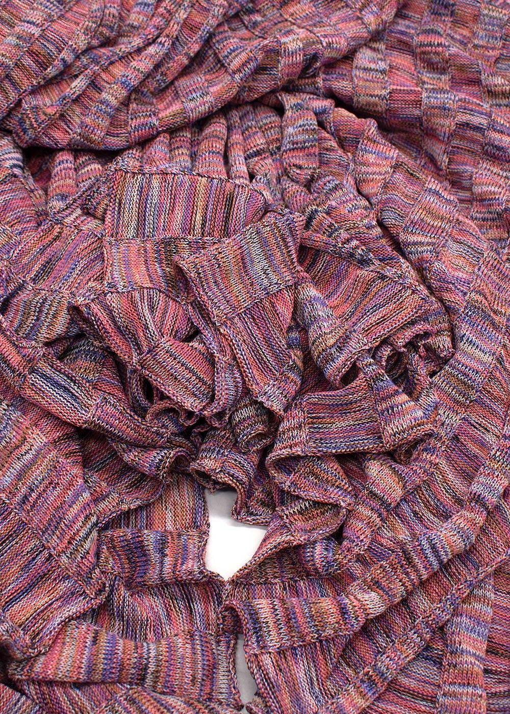 Zimmermann Multicoloured Rib Knit Midi Skirt