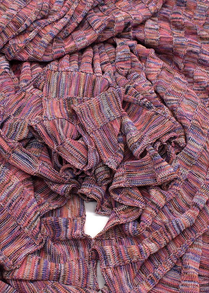 Zimmermann Multicoloured Rib Knit Midi Skirt