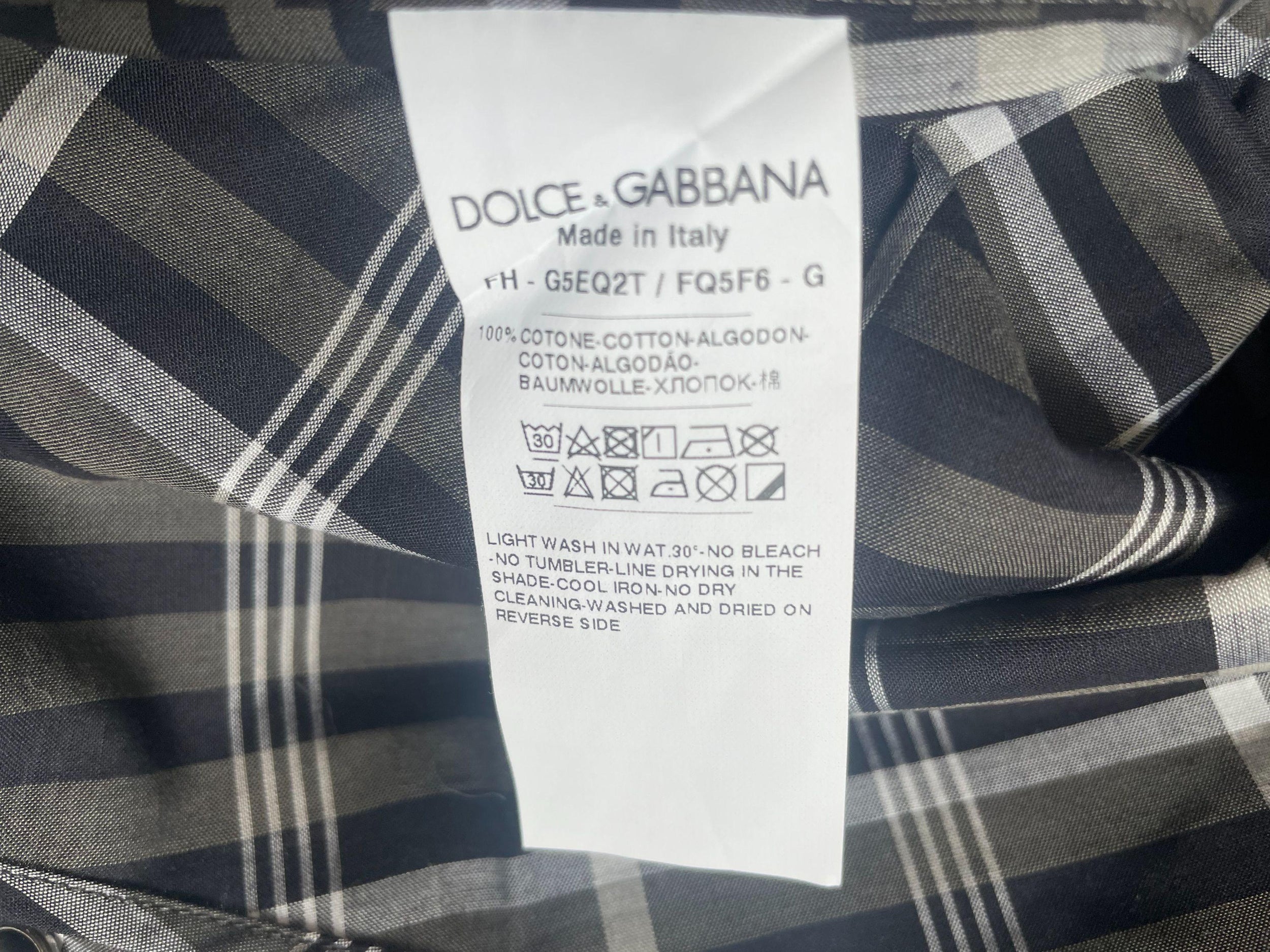Checked Cotton Long Sleeved Shirt