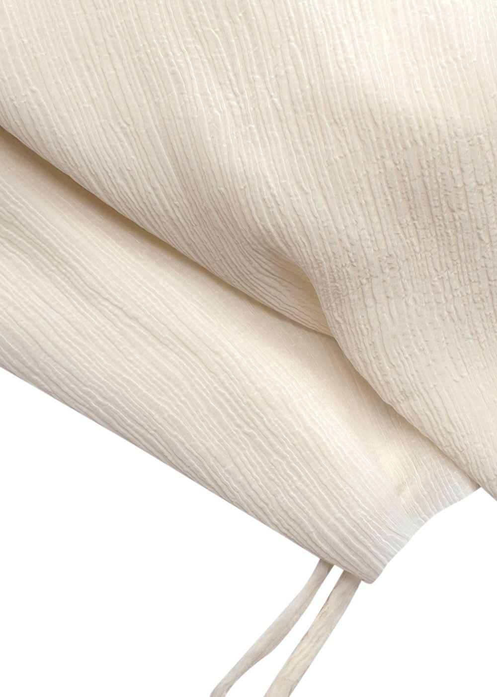 Aeron Cream Crinkle Tie One Shoulder Dress