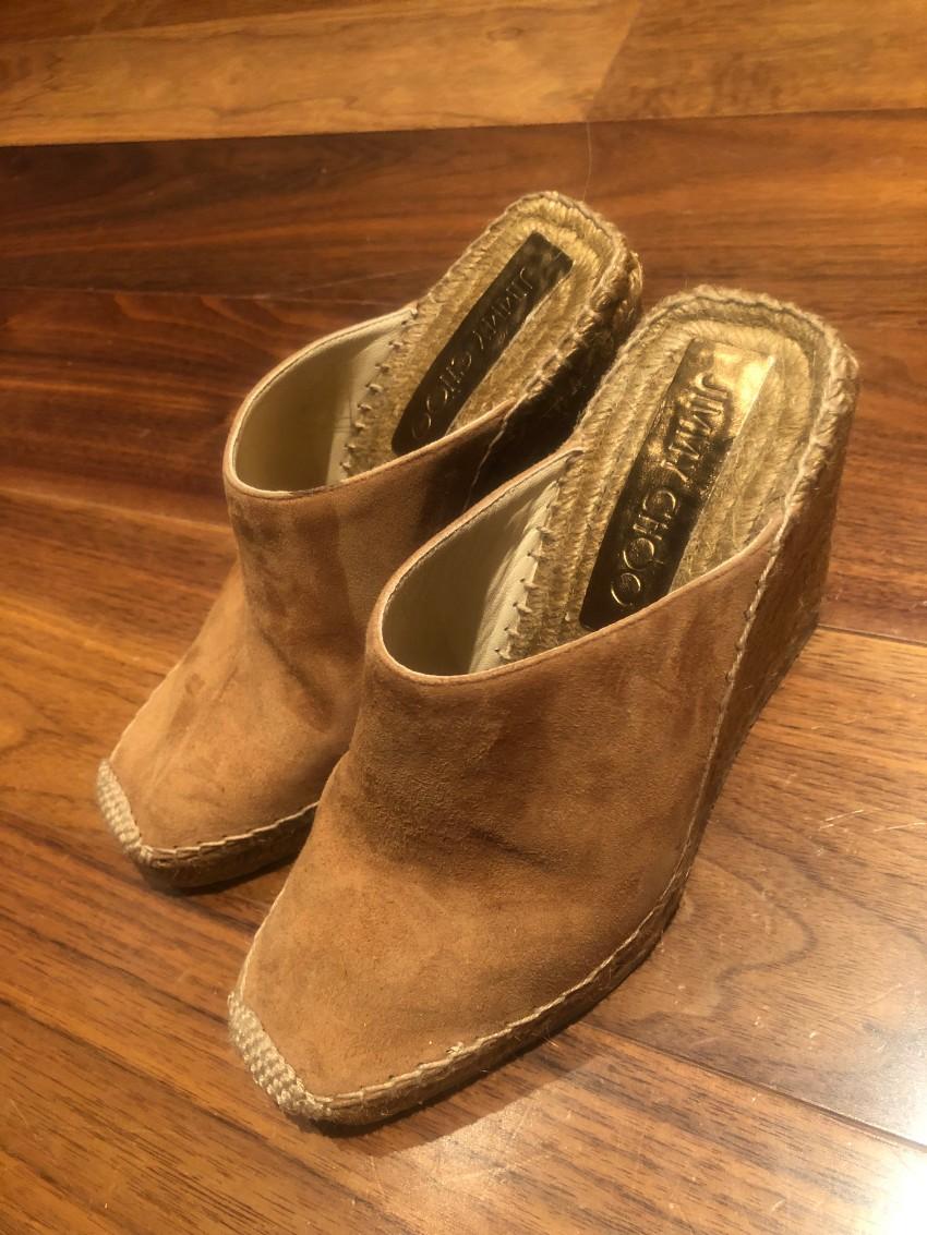 Jimmy Choo Suede Dalisay 110 Espadrille Mules