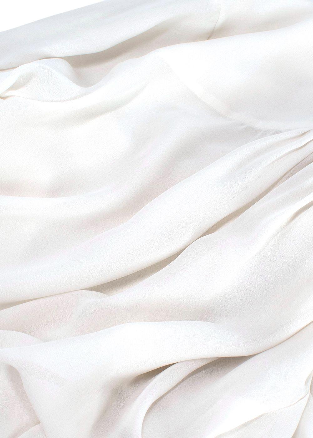 Frame Fluted Sleeve Detailed White Shirt