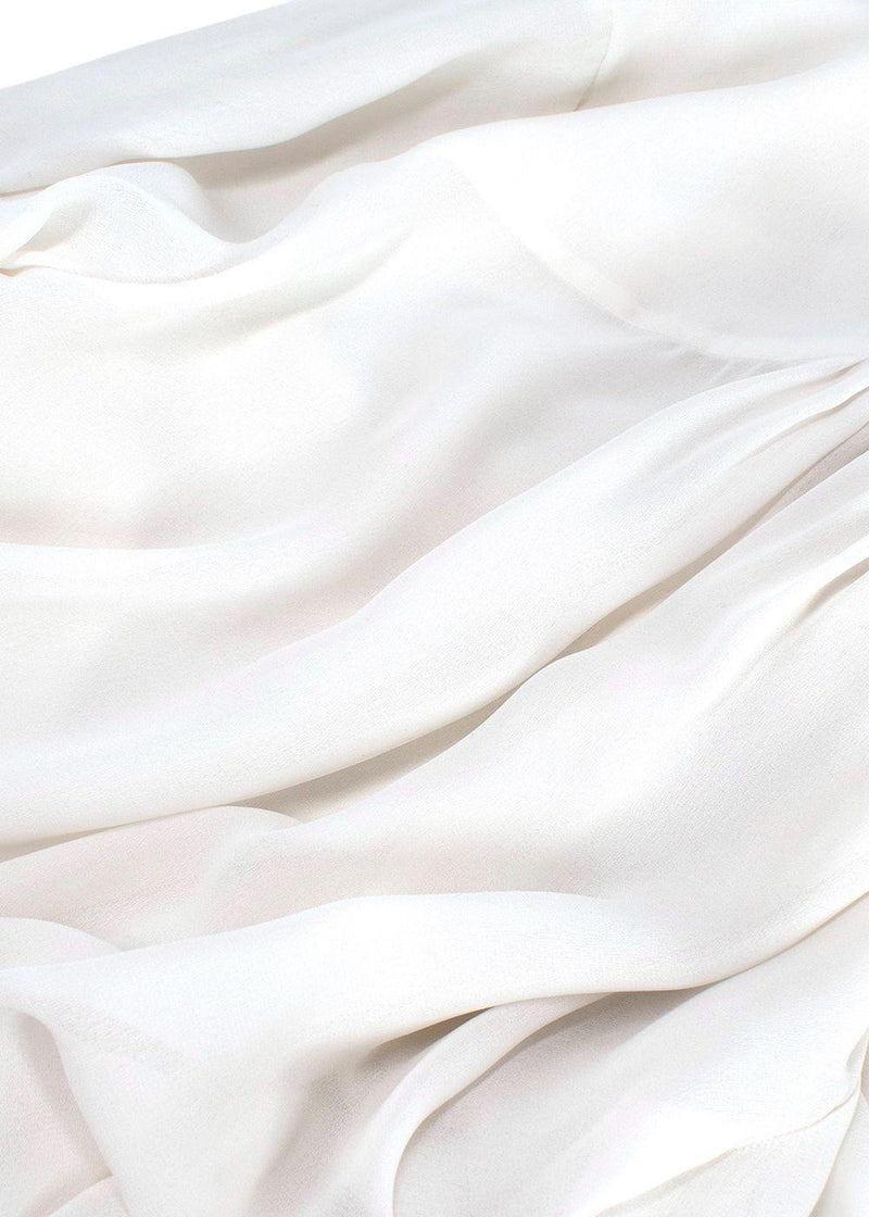 Frame Fluted Sleeve Detailed White Shirt