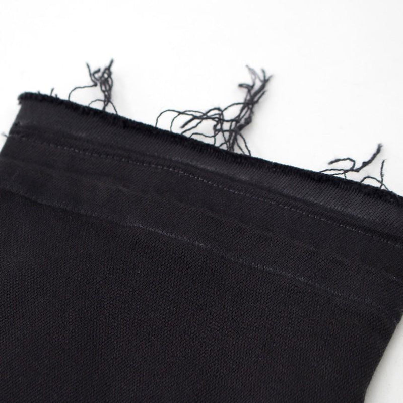 J Brand Alana Black Distressed Fray Hem Skinny Jeans