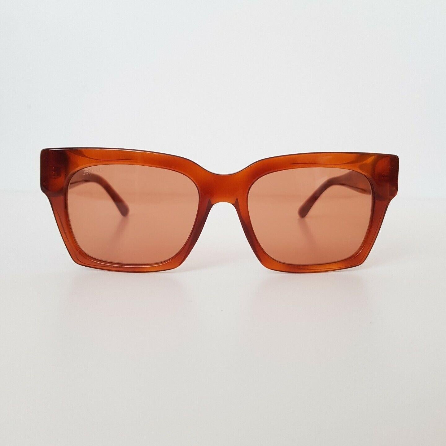 Havana Square Framed Caramel/Red Sunglasses