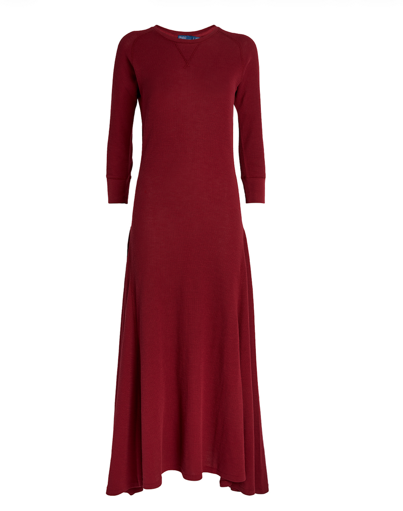 Ralph Lauren  Cotton Waffle-Knit Dress