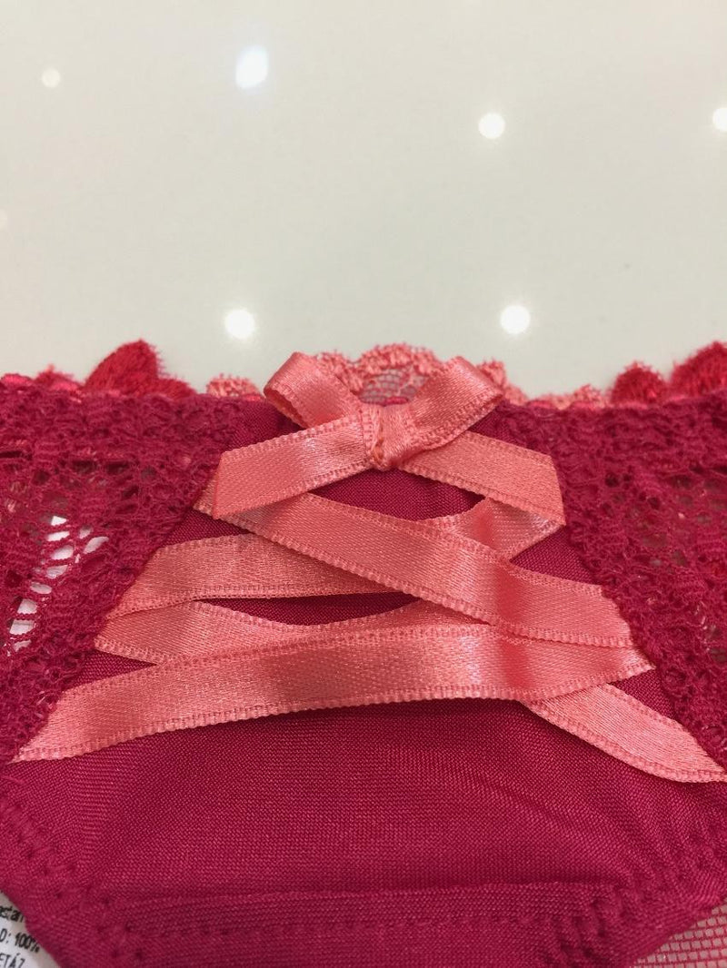 Aubade Paris Rose Magnetique Tulle Tanga