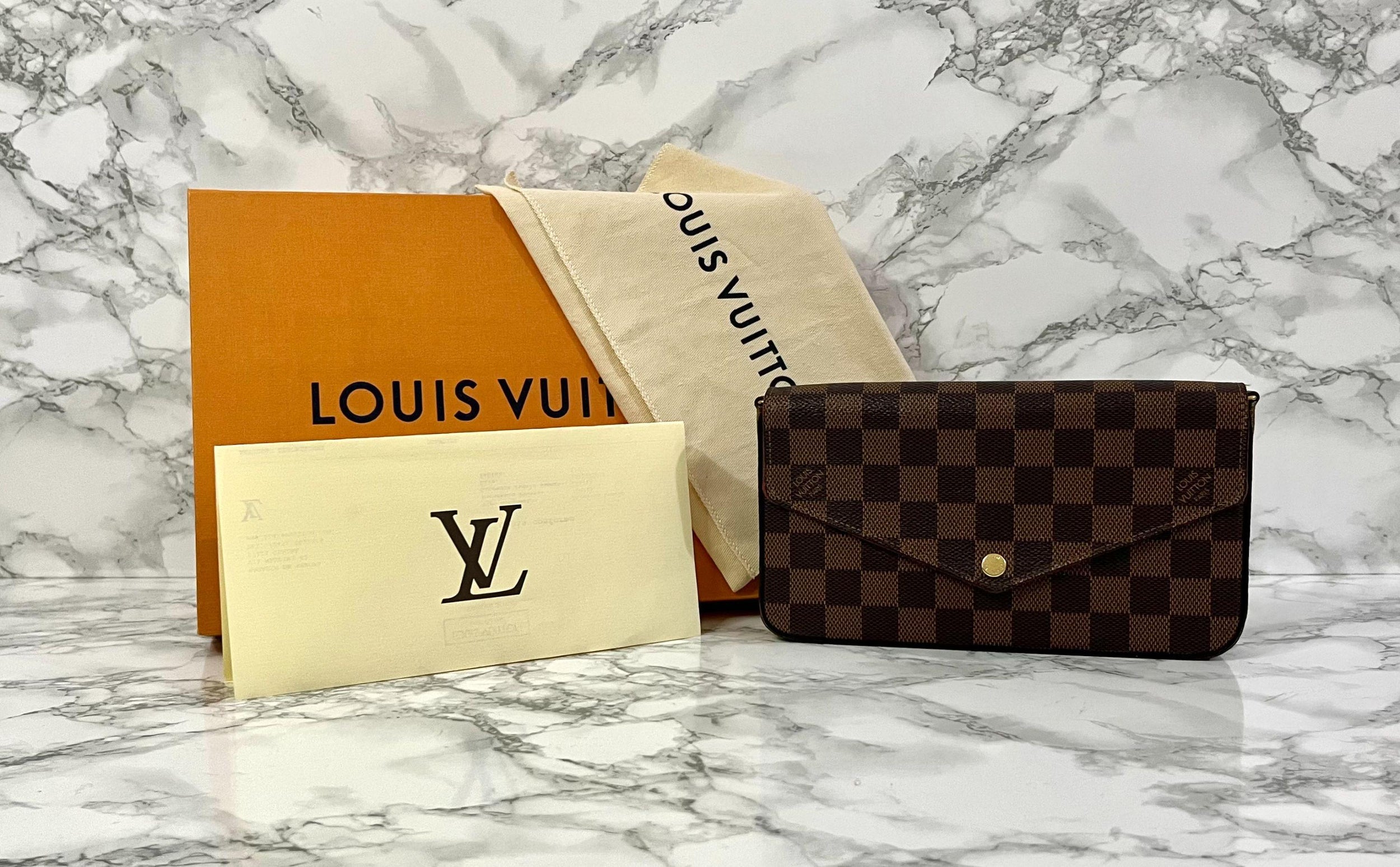 Louis Vuitton Brown Damier Ebene Pochette Felicie
