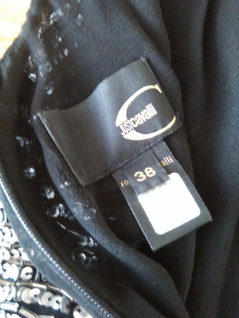 Roberto Cavalli  black Silk dress