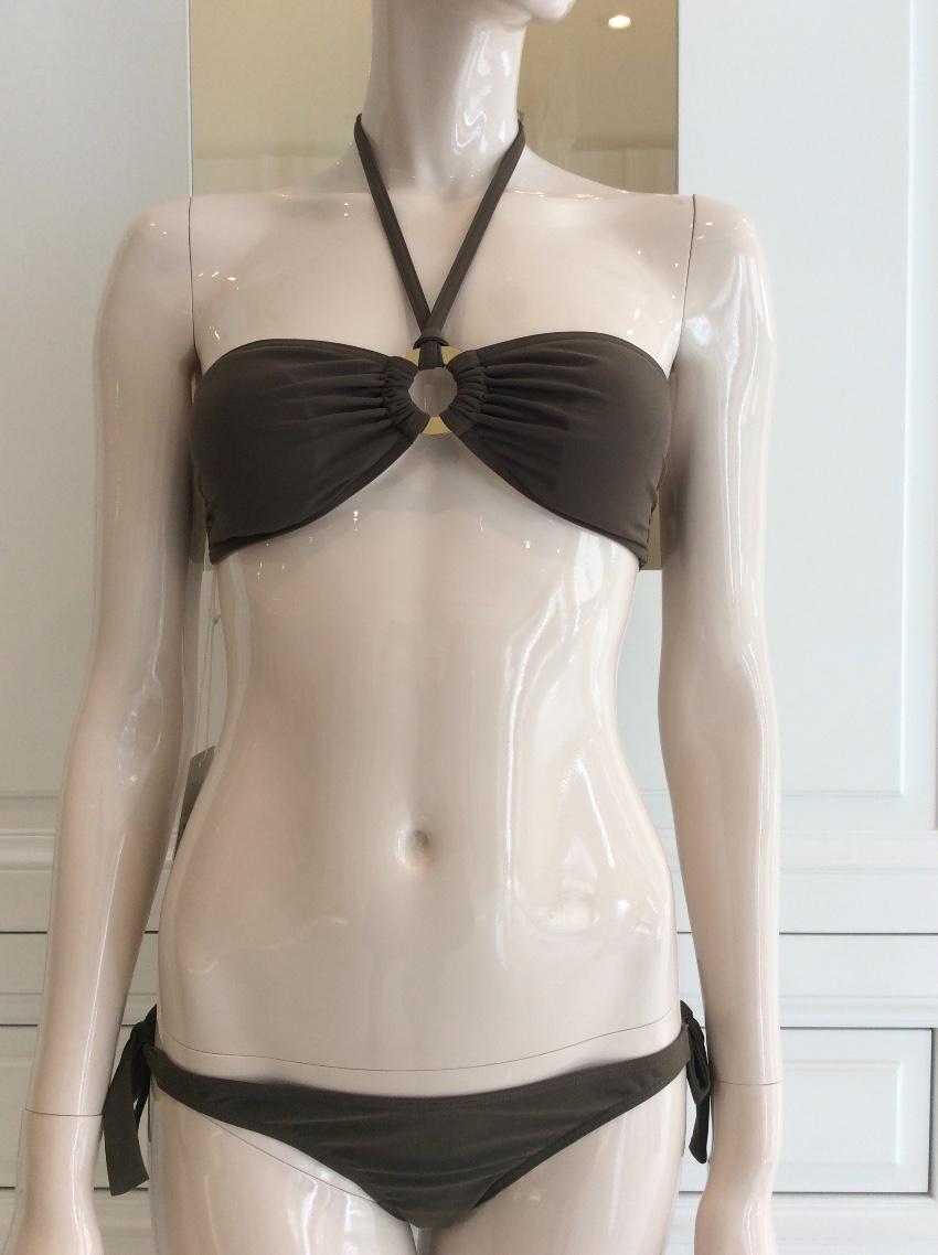 Carizzi Couture Khaki Bandeau Bikini