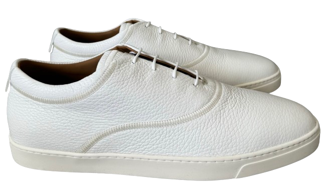 Giorgio Armani White Leather Sneakers