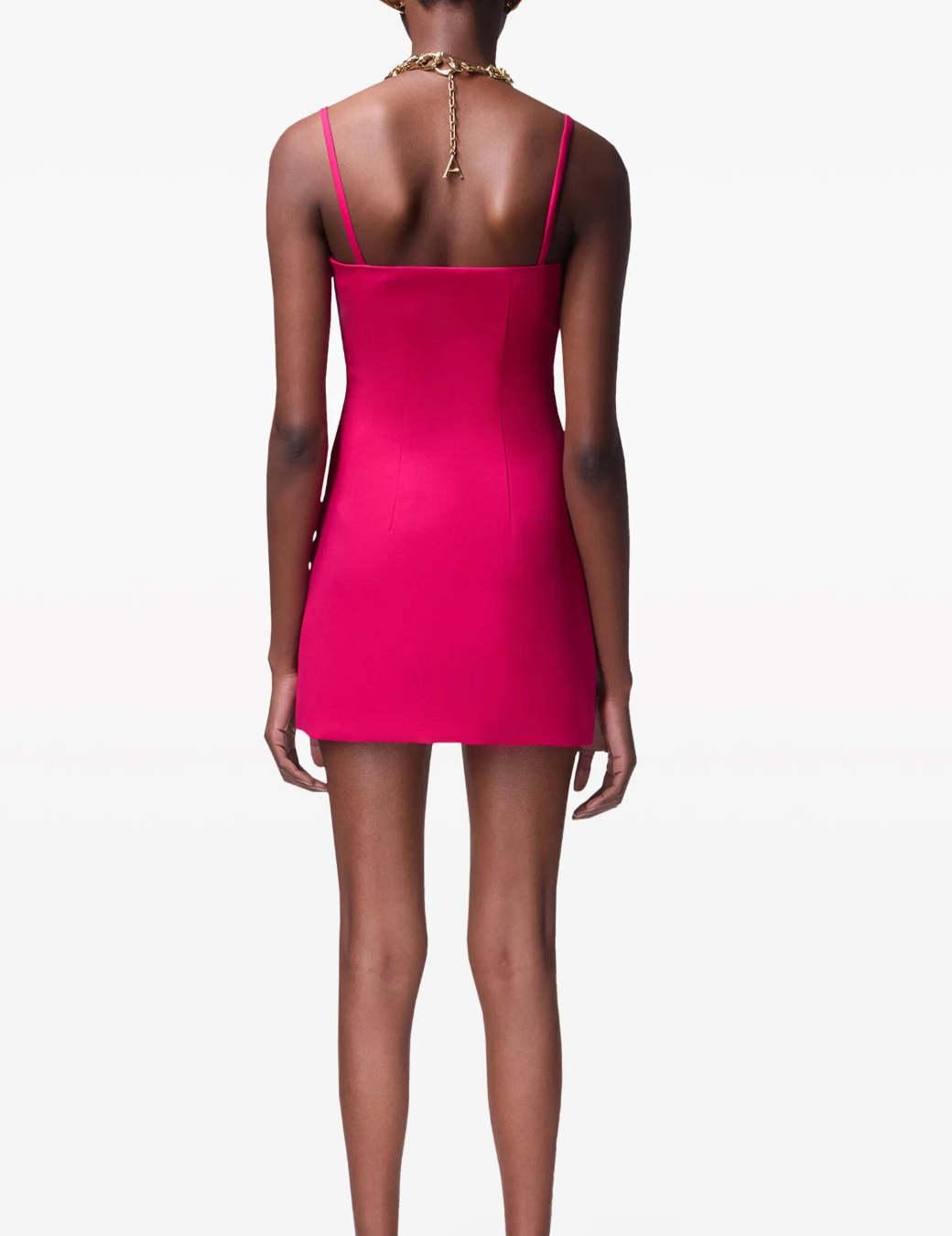 Area Heart-Motif Twill Mini Dress