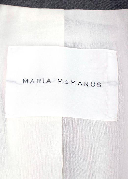 Maria McManus Grey Double Breasted Blazer