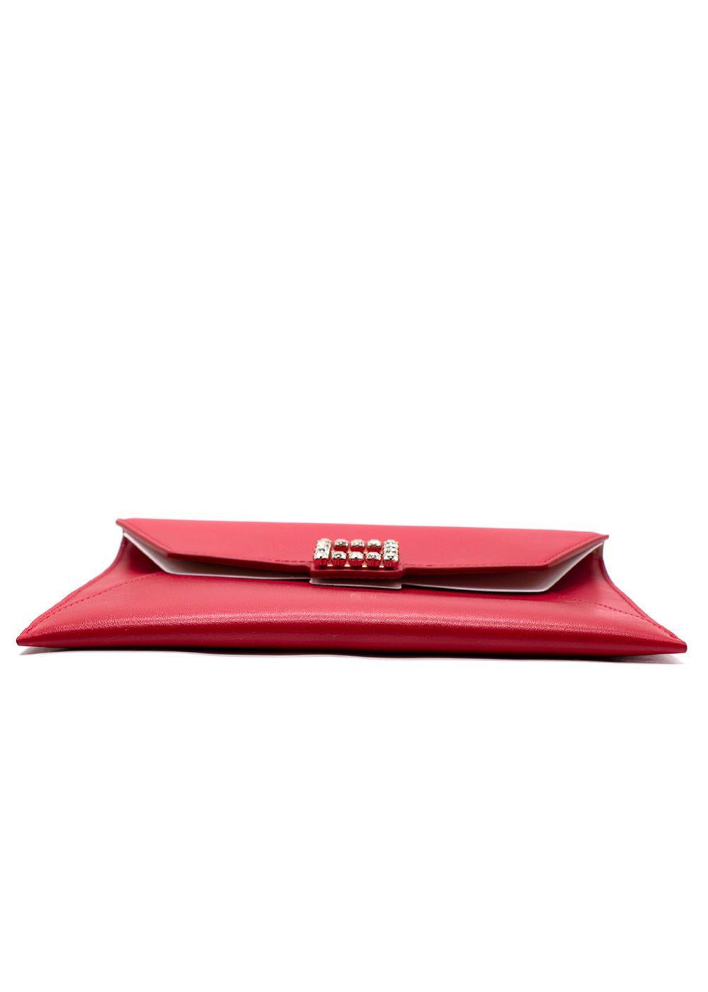 Roger Vivier Red Envelope Clutch