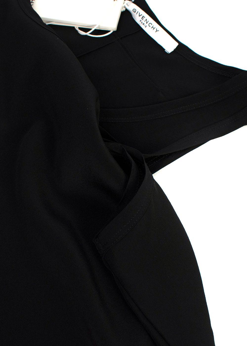 Givenchy Black Long Silk Vest