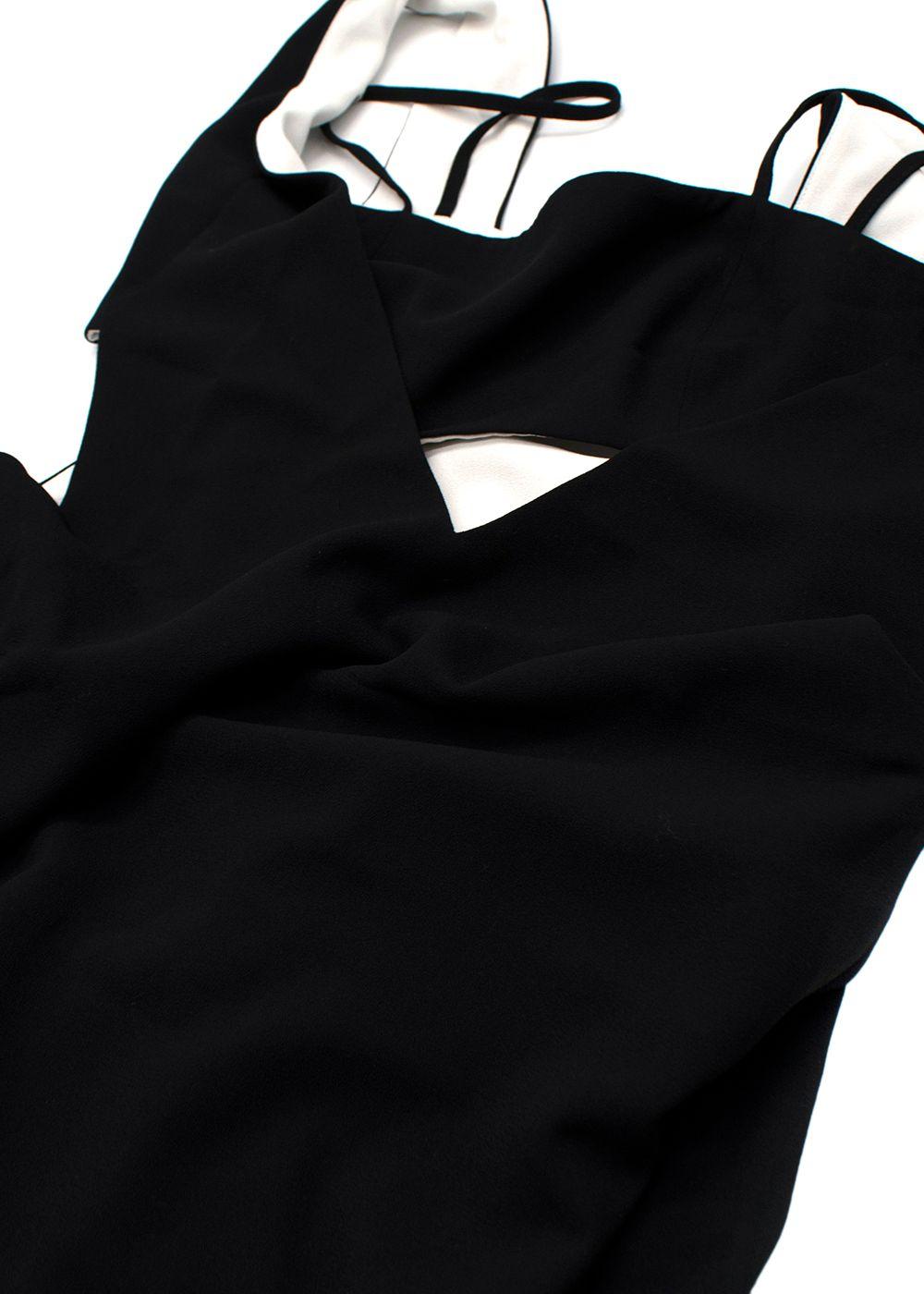 T By Alexander Wang Black Crepe Cut Out Mini Dress
