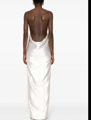 Magda Butrym  Silk Crepe Maxi Dress