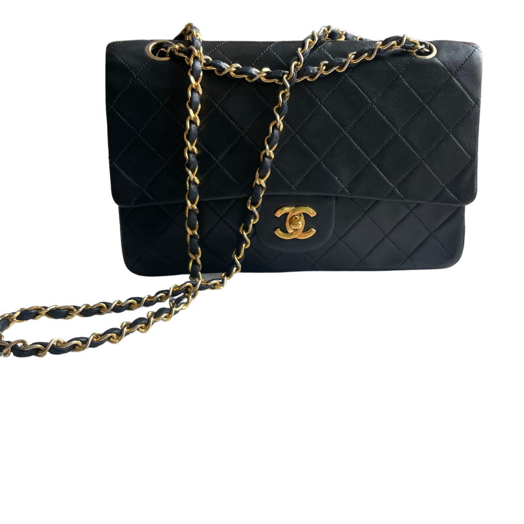 Vintage Lambskin Quilted Medium Double Flap Bag