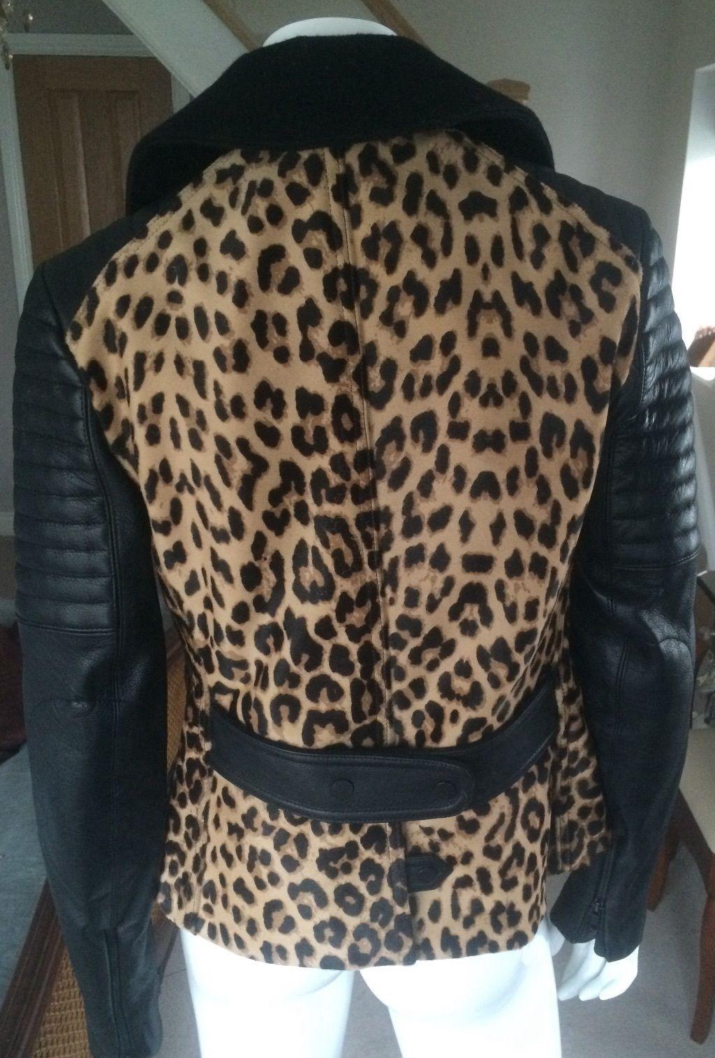 A.L.C. Lee Leopard Print Leather Jacket