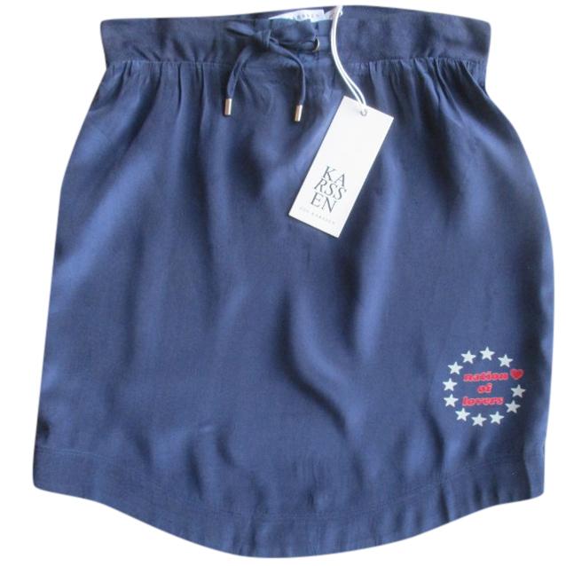 Zoe Karssen Nation of Lovers Blue Mini Skirt