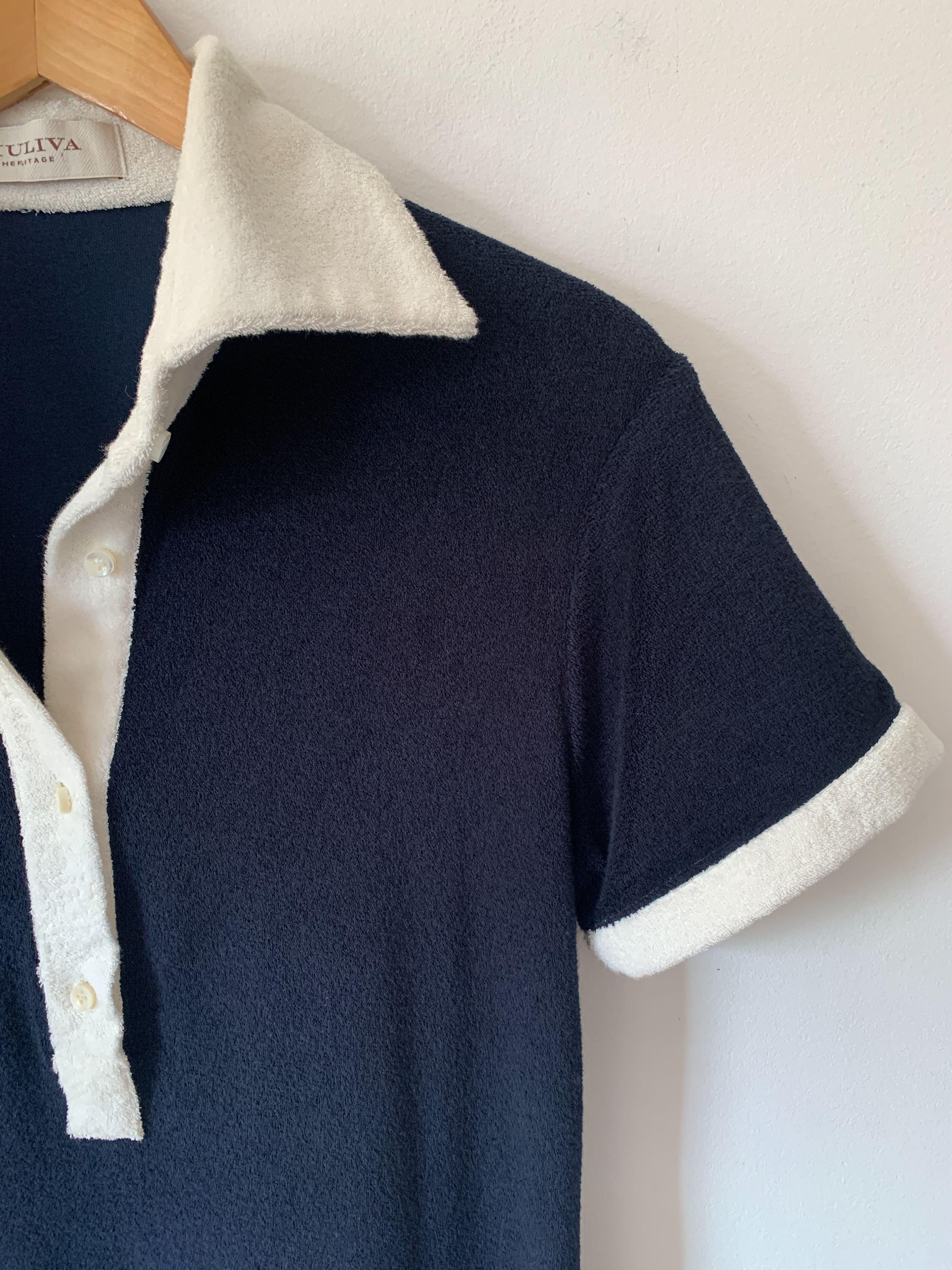 Giuliva Heritage Navy Towelling Dress