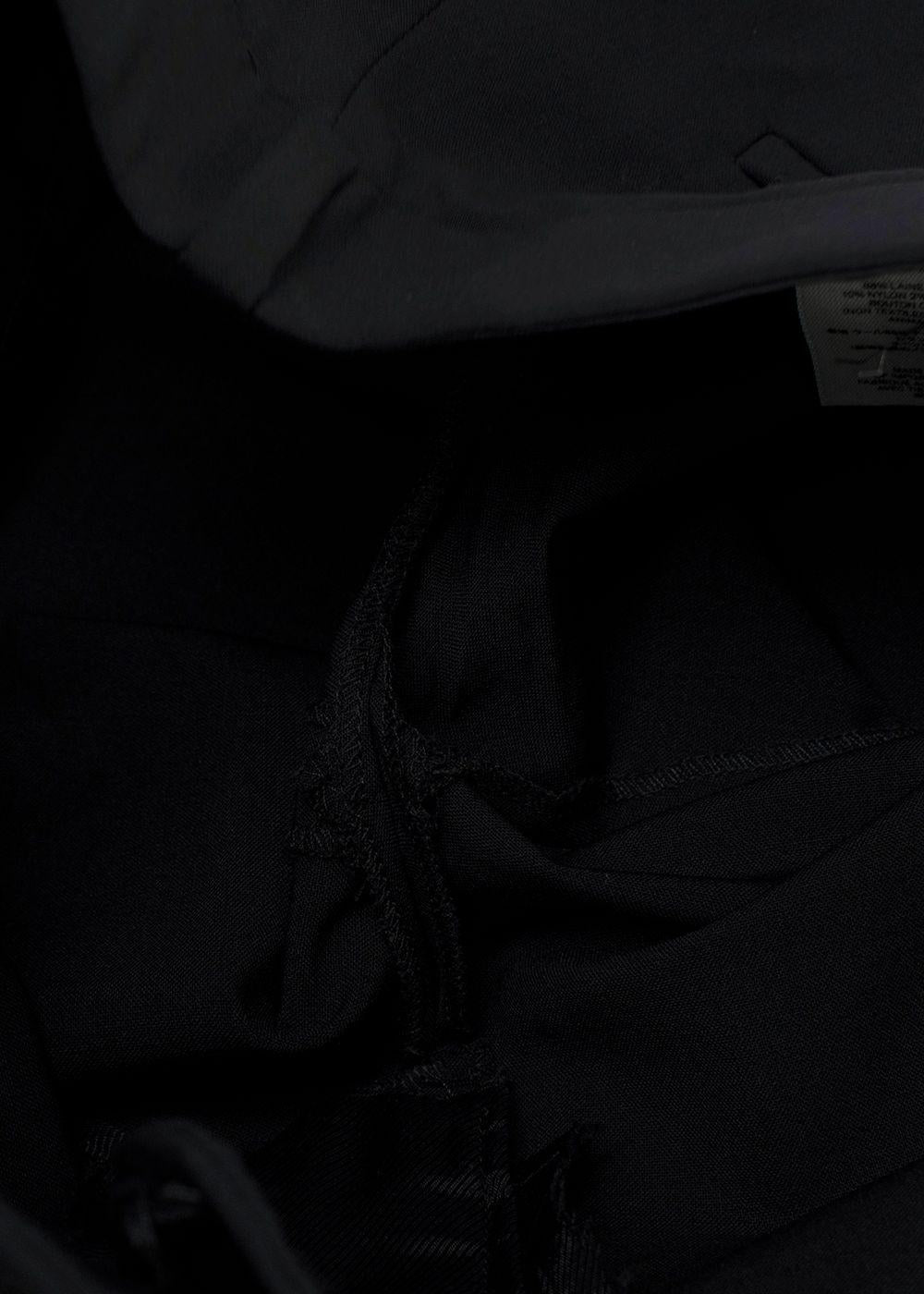 The Row Black Straight Leg Tailored Trousers