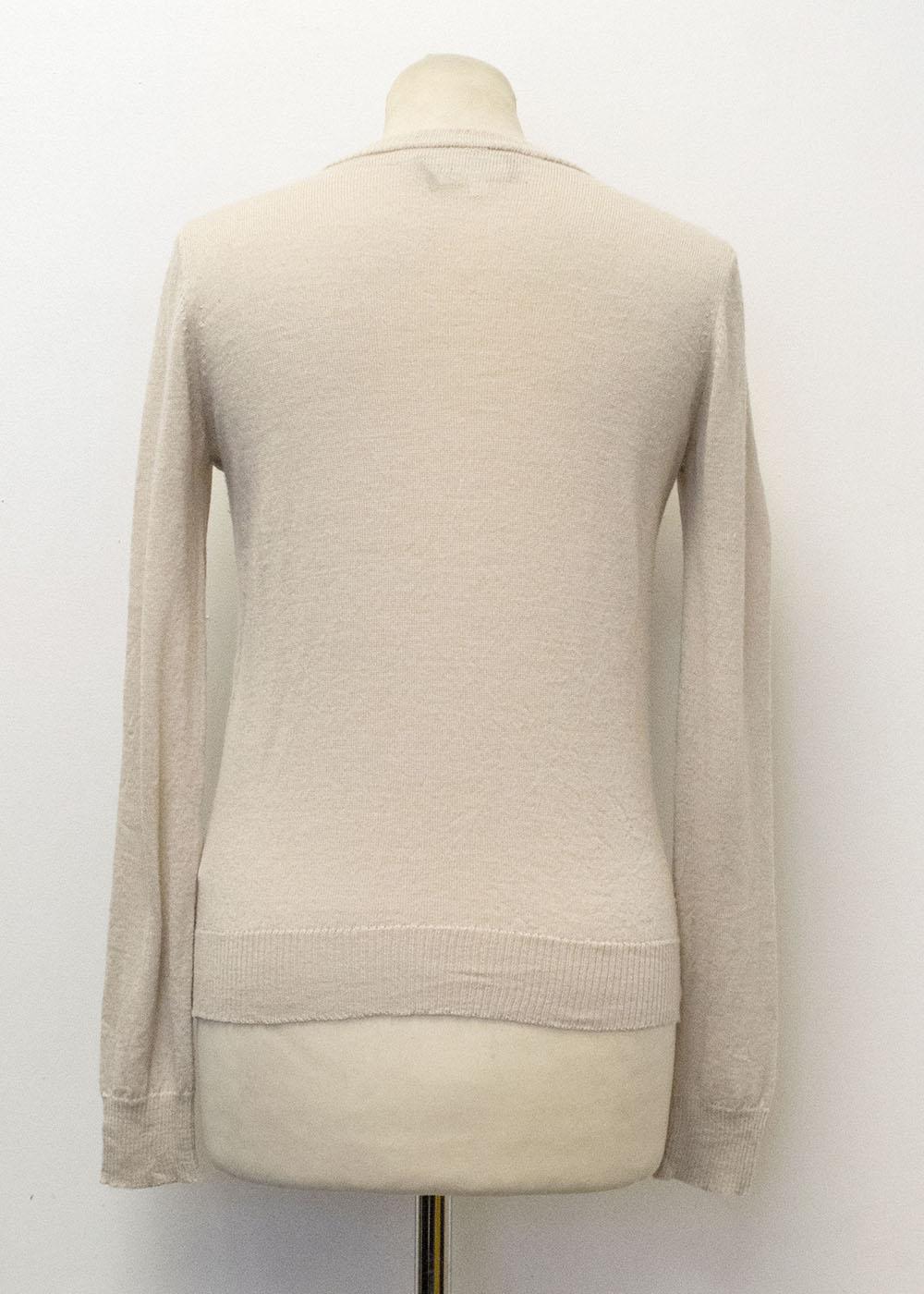 Patrizia Pepe Beige Cardigan with sewn in cami