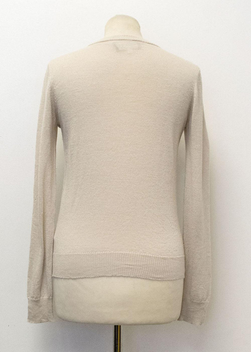 Patrizia Pepe Beige Cardigan with sewn in cami