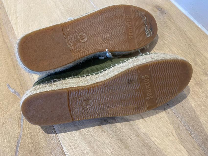 Soludos Canvas Izzy Green Espadrilles