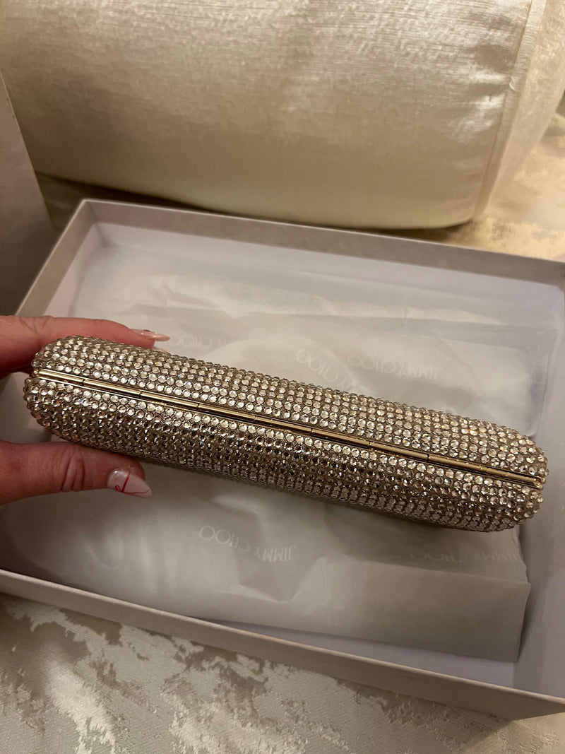 Jimmy Choo Crystal Clemmie Clutch