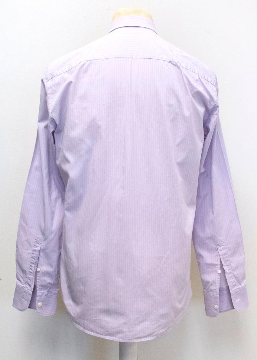 Z Zenga Lilac Striped Button Up