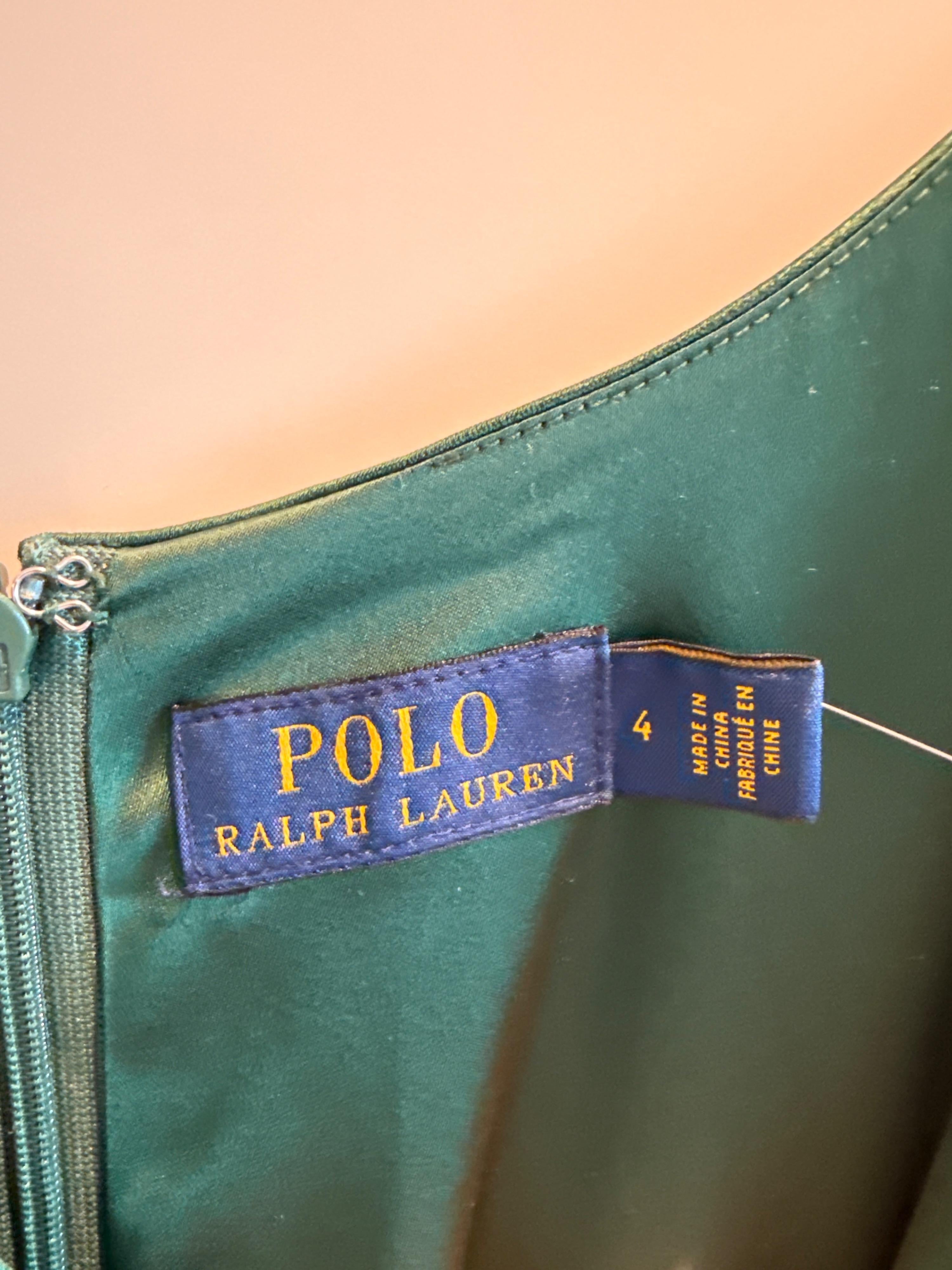 Ralph Lauren Green Maxi Slip Dress