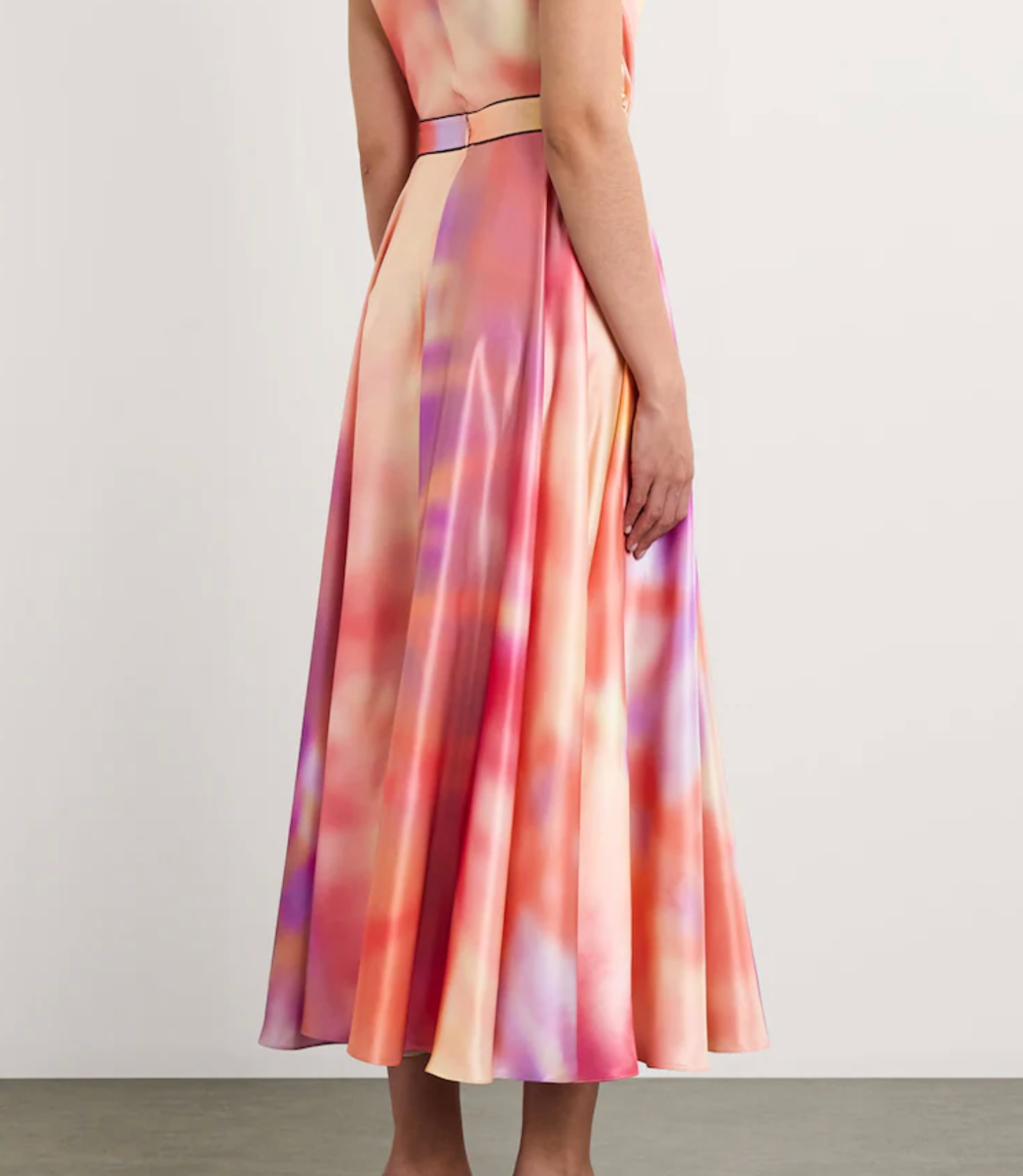 Roksanda Satin Ameera Midi Skirt