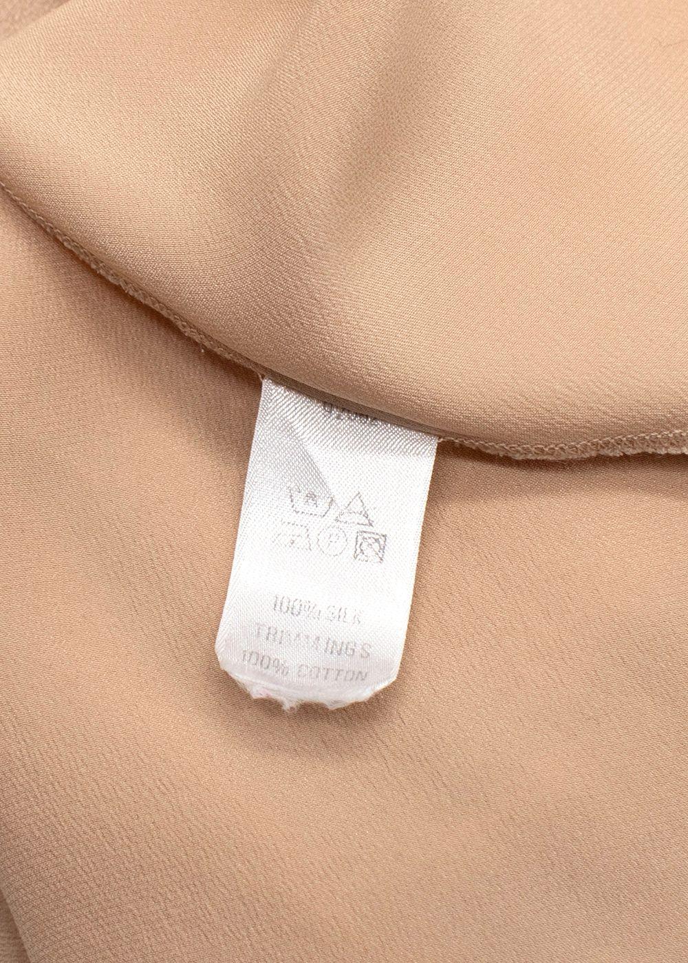 Prada Champagne Silk Slip Dress