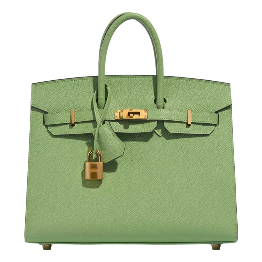 Hermès  Birkin 25 Epsom Sellier Vert Criquet Gold Hardware