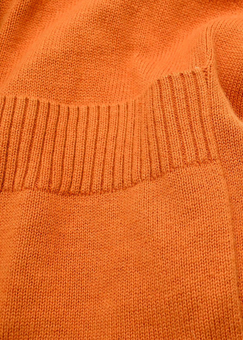 Escada Pumpkin Orange Knit Cardigan