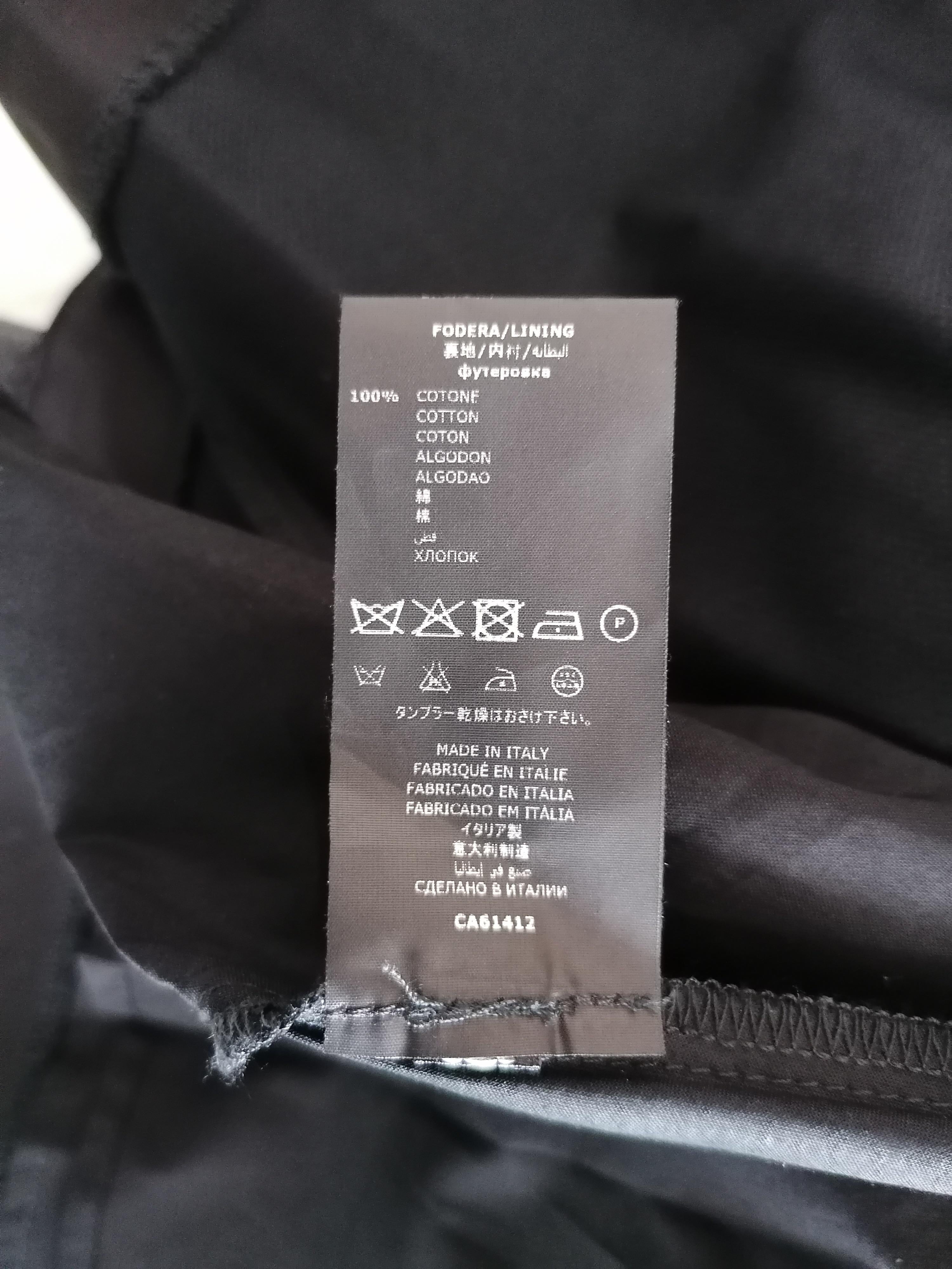 Black cotton blend A-line skirt