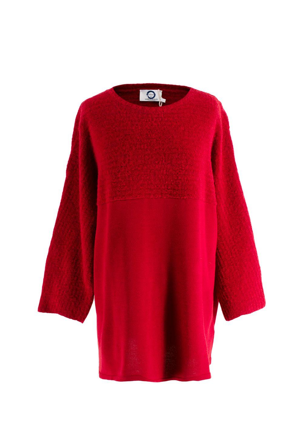 Marina Rinaldi Red Maglia Tricot Sweater