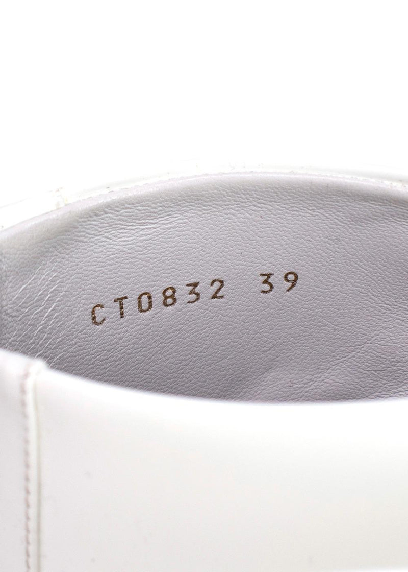 Dolce & Gabbana White Pearl Studded Cowboy Ankle Boots