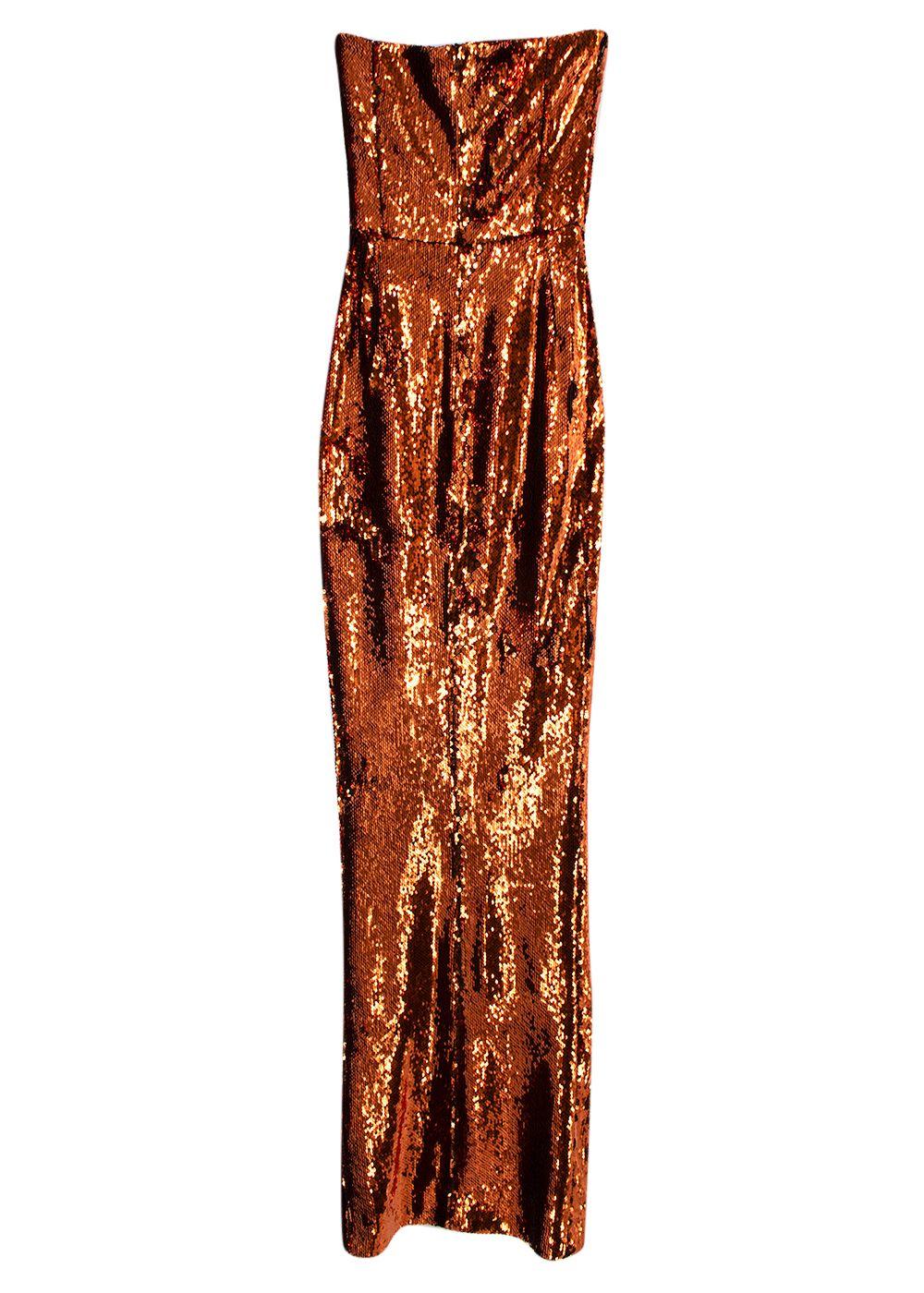 Alexandre Vauthier sequin strapless gown