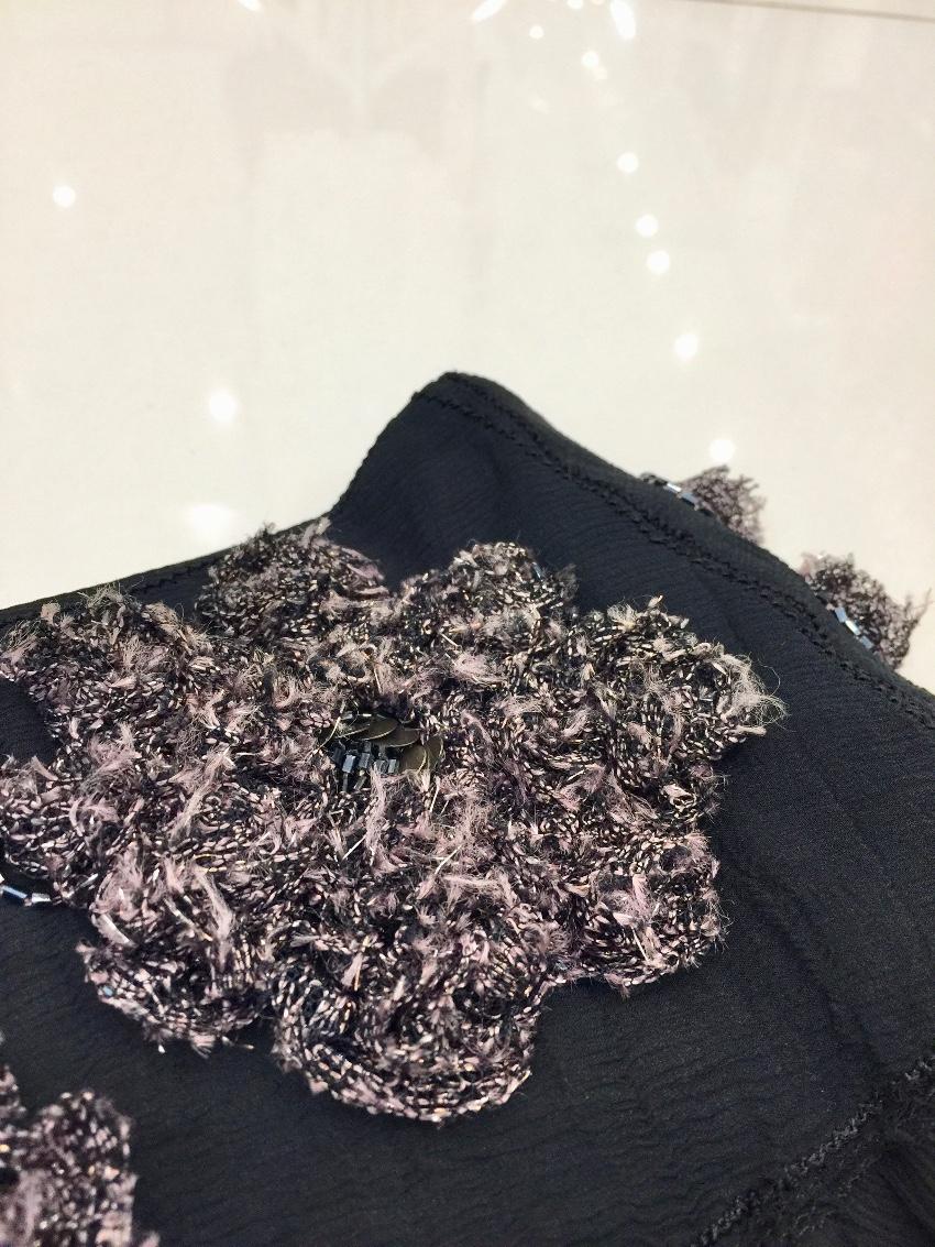 Eric Way Couture Silk Feathers Skirt