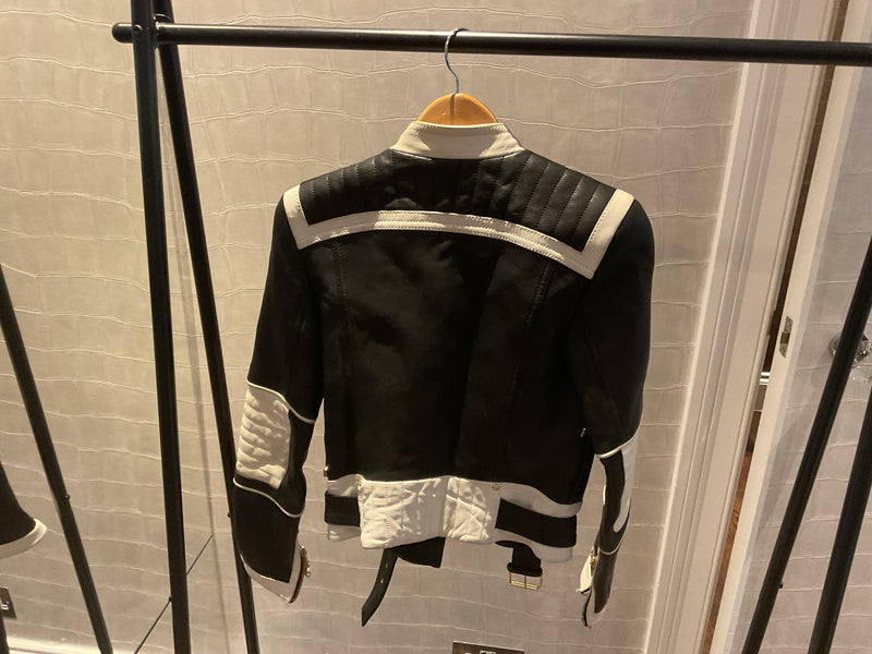 Black Lambskin Leather Biker Jacket