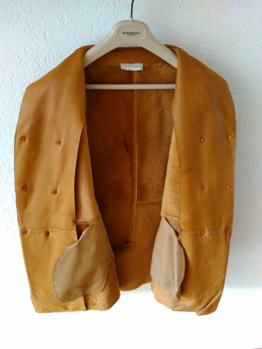 Burberry Faraday Double-breasted coat in shearling